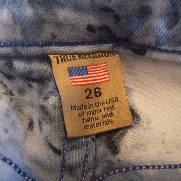 Like New Excellent Condition True Religion Women Jeans sz 26 Made in USA - Picture 3 of 5